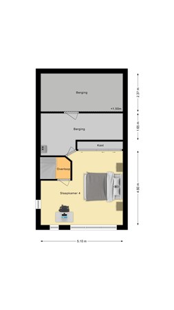 Plattegrond - Bijvank 53, 7681 ZB Vroomshoop - Tweede verdieping.jpg